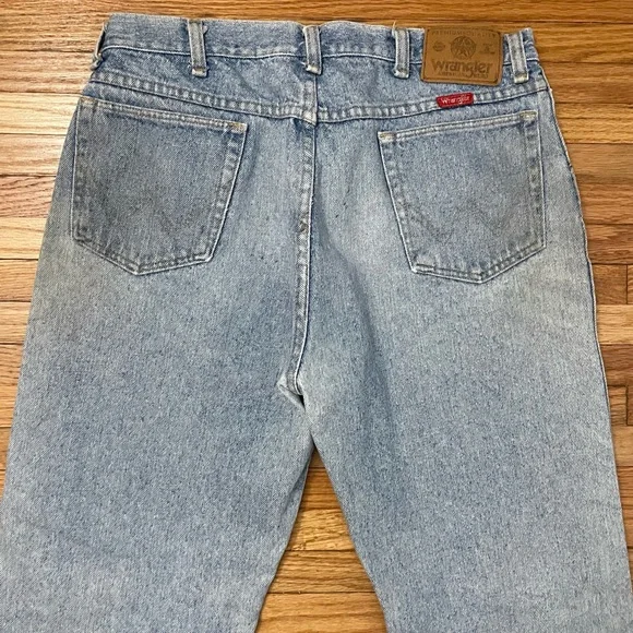 Vintage WRANGLER Distressed Jeans 34 x 32 - Picture 14 of 15